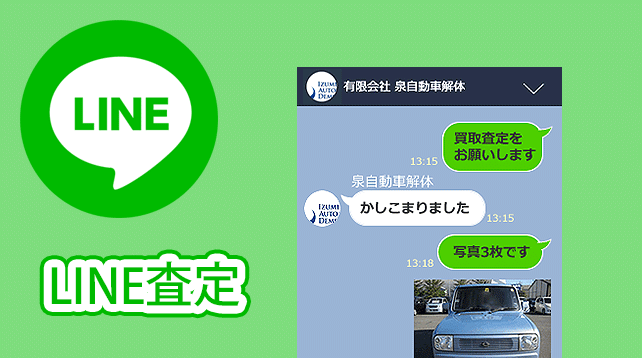 LINEからスピード査定